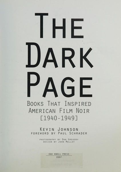 The dark page