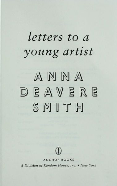 Letters to a young artist