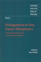 Kant: Prolegomena to Any Future Metaphysics