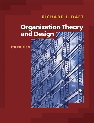 Organization Theory and Design