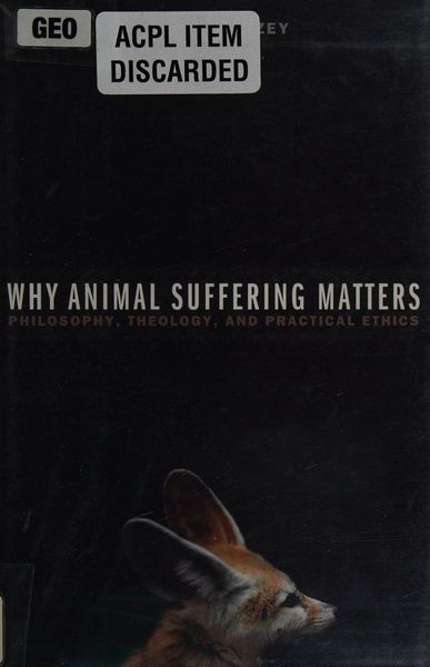 Why animal suffering matters