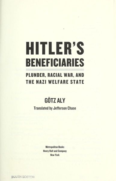 Hitler's beneficiaries