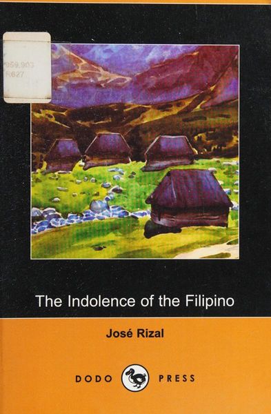 The indolence of the Filipino