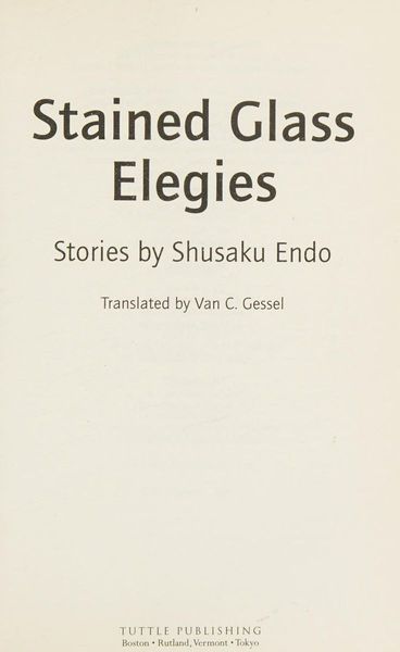 Stained glass elegies