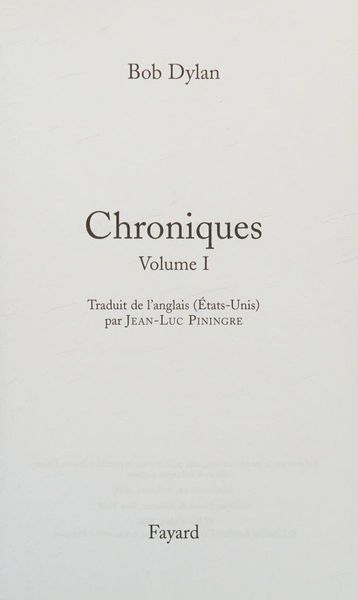 Chroniques