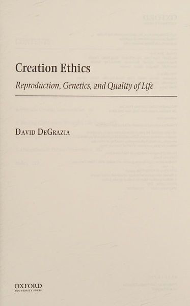 Creation ethics