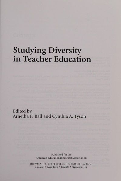 Studying diversity in teacher education