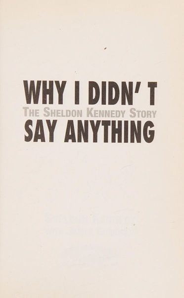 Why I Didn't Say Anything