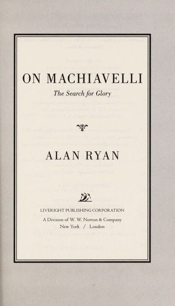 On Machiavelli