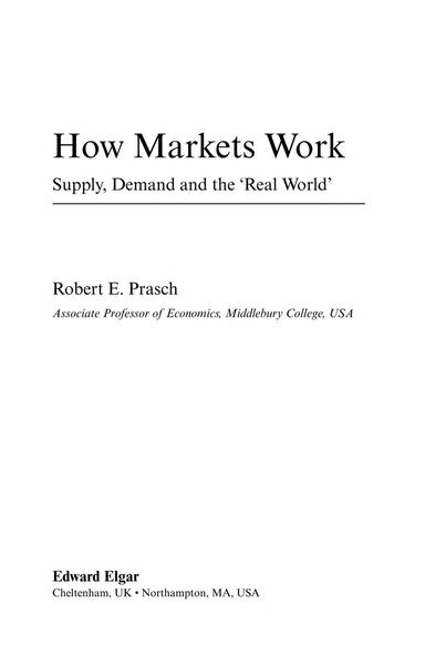 How markets work