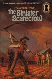 The Three Investigators in The Mystery of the Sinister Scarecrow