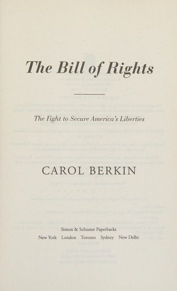 The Bill of Rights