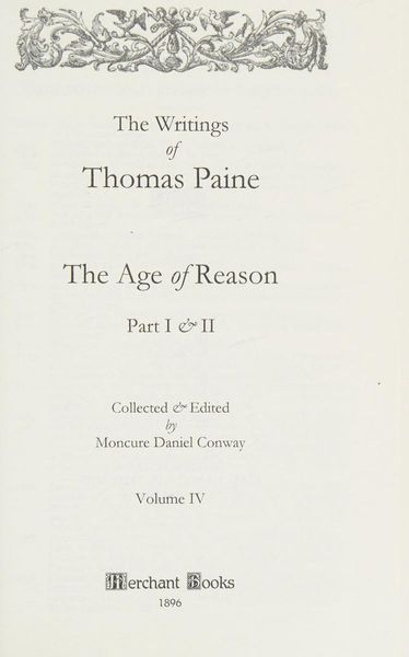 The age of reason