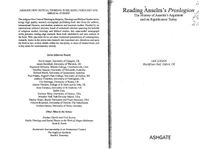 Reading Anselm's Proslogion