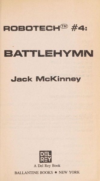 Battlehymn (#4) (Robotech No 4)