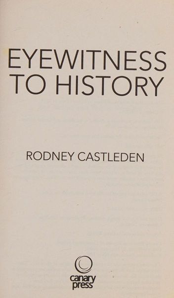 Eyewitness to history