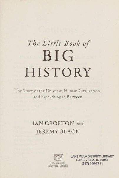 The little book of big history