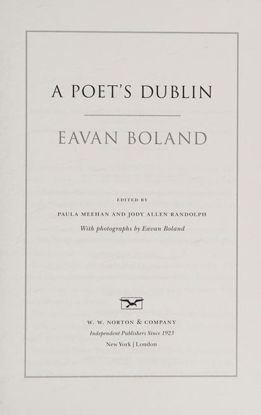 A poet's Dublin