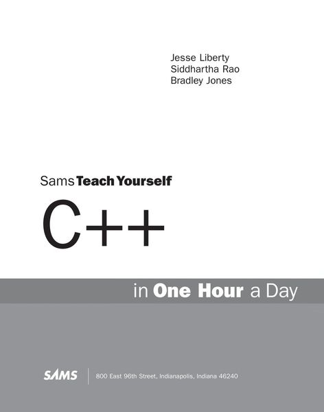 C++ in one hour a day