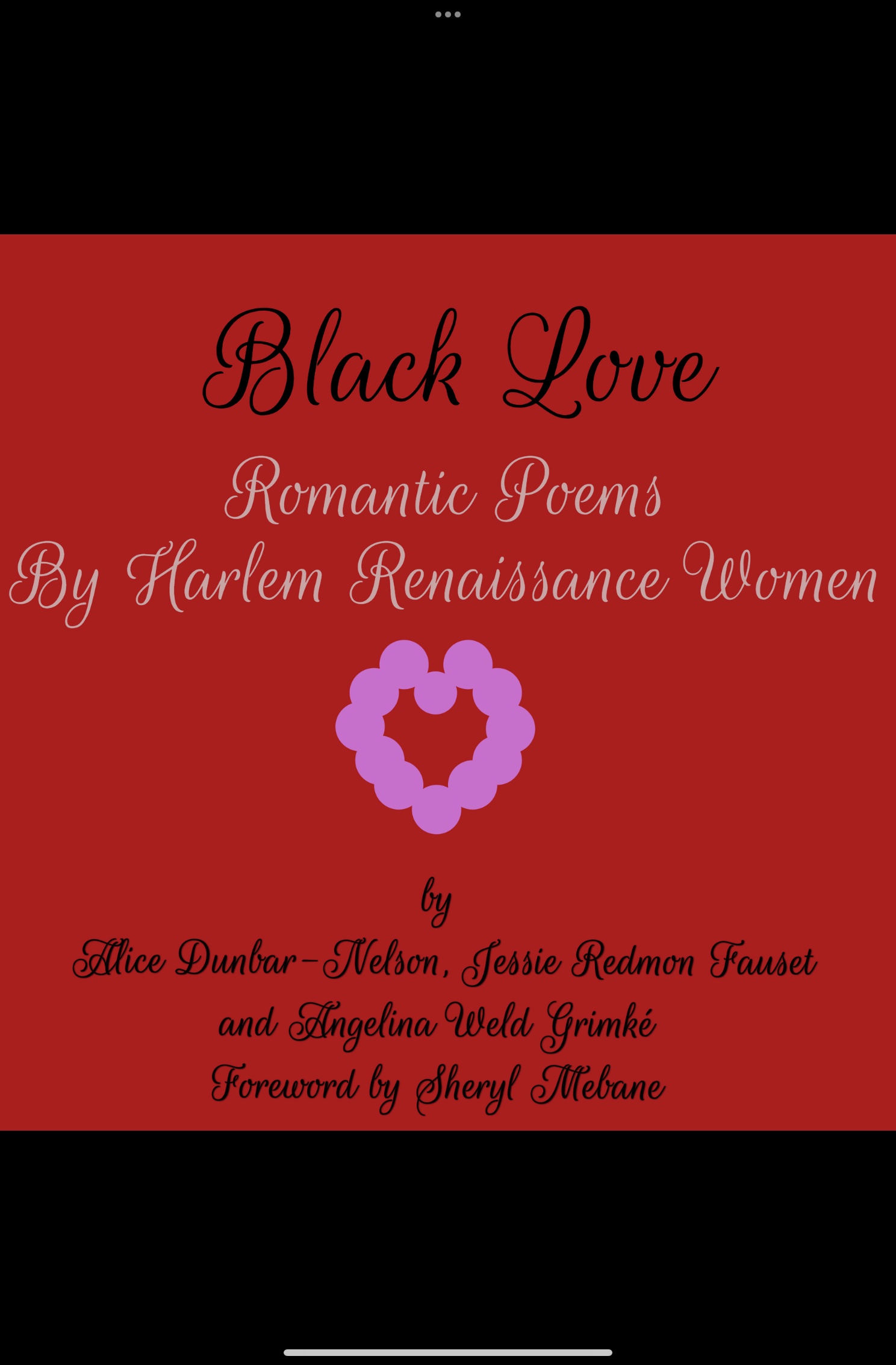 Black Love: Romantic Poems By Harlem Renaissance Women