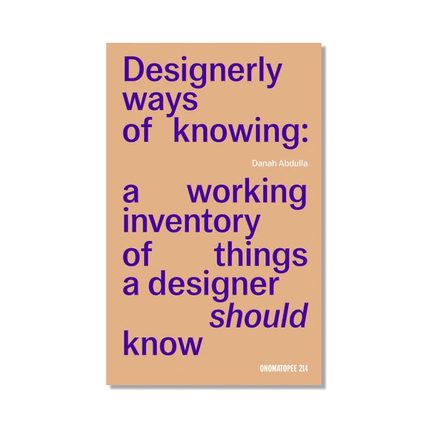Designerly ways of knowing