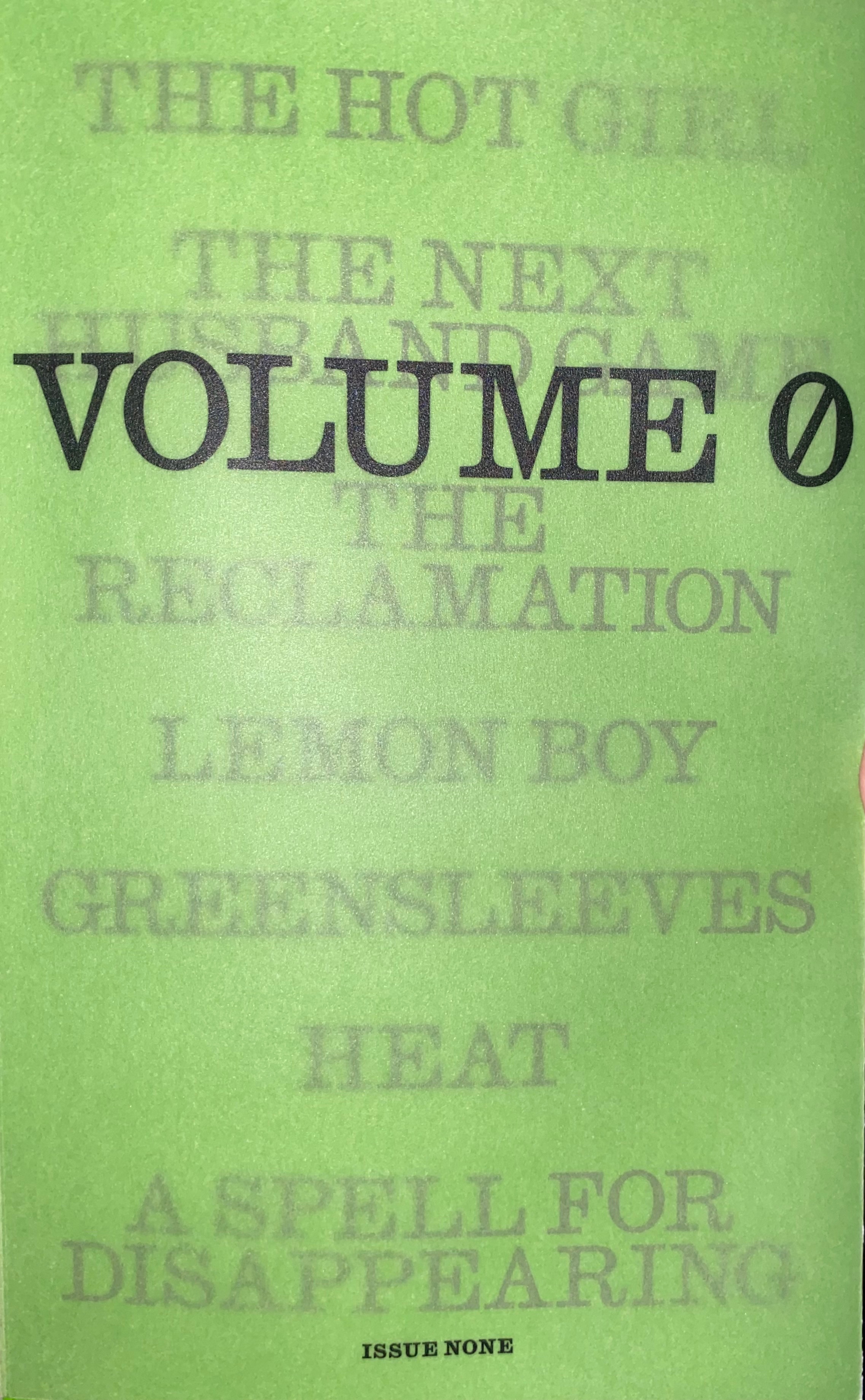 Volume 0